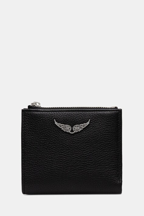 ZADIG&VOLTAIRE portfel skórzany damski kolor czarny LWSG03725