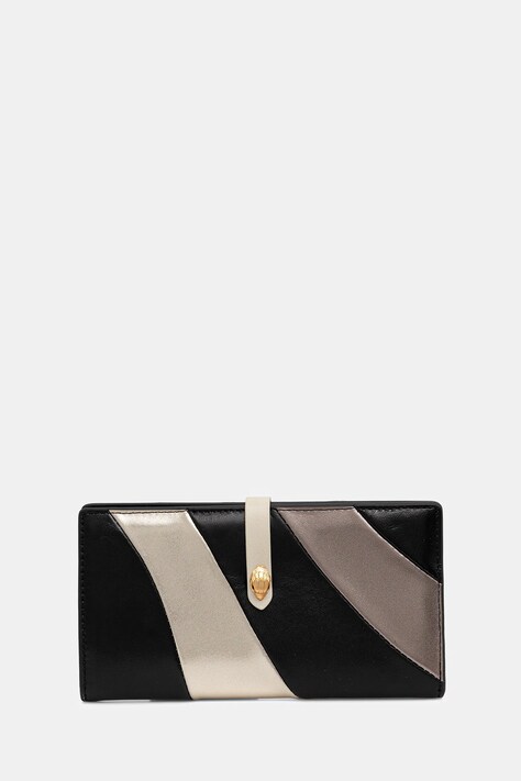 Kurt Geiger London portfel skórzany KENSINGTON damski kolor czarny 2712065109