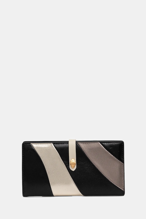 Usnjena denarnica Kurt Geiger London KENSINGTON ženska, črna barva, 2712065109