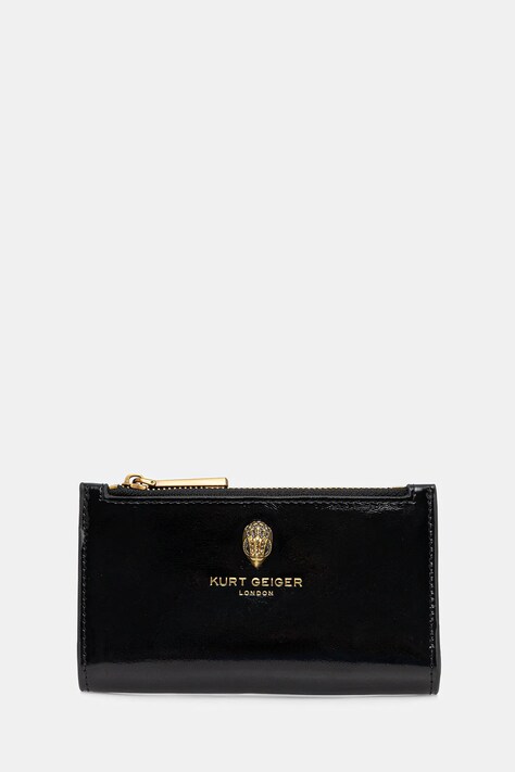 Kožená peňaženka Kurt Geiger London čierna farba, 4685800319