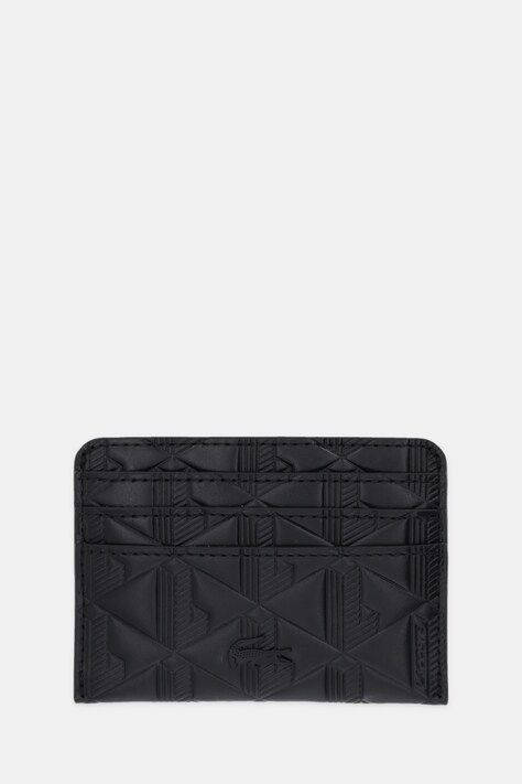 Lacoste etui na karty skórzane kolor czarny NF4828MH