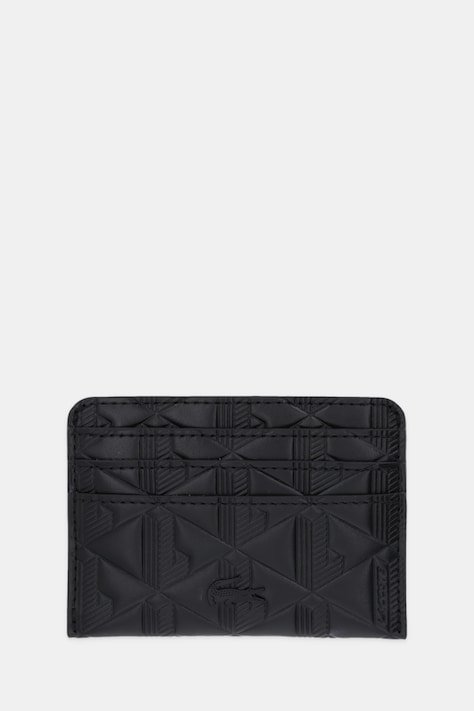 Lacoste carcasă din piele culoarea negru, NF4828MH