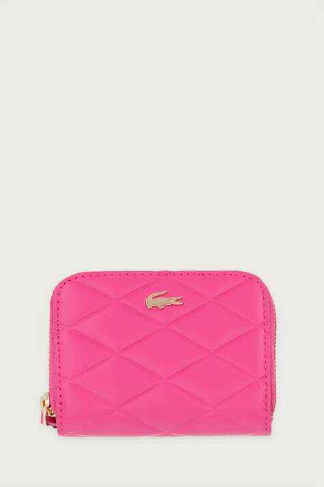 Lacoste Portfel damski skórzany różowy NF5120EE