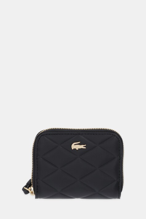 Lacoste portfel skórzany damski kolor czarny NF5120EE