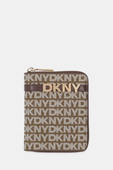 DKNY portfel damski brązowy R5215M25