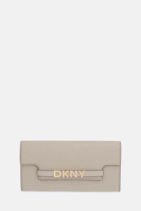 Dkny portfel damski kolor beżowy R52QKM29