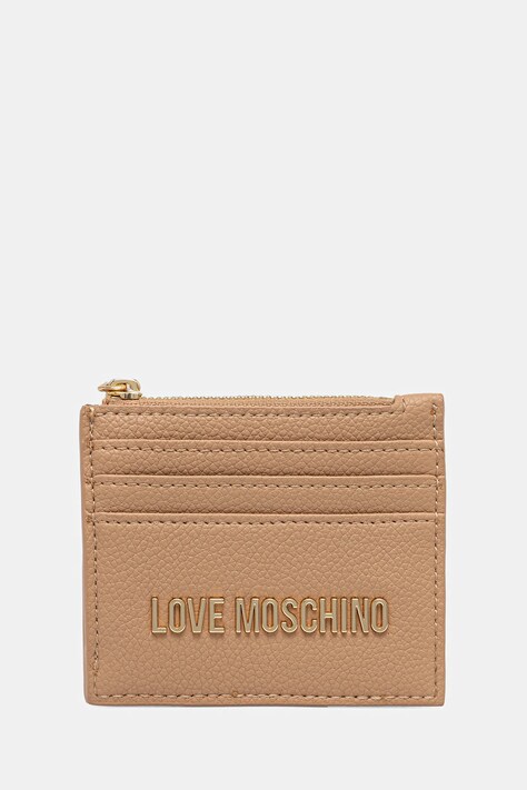 Love Moschino portfel damski kolor beżowy JC5704PP1NLD0104