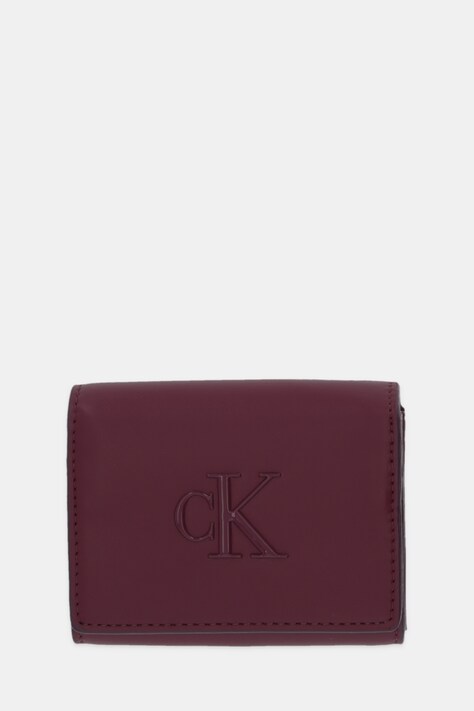 Calvin Klein portfel damski kolor bordowy LV04F1047G