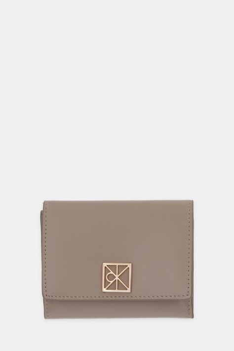 Calvin Klein portofel de piele culoarea bej, LV04F1082G