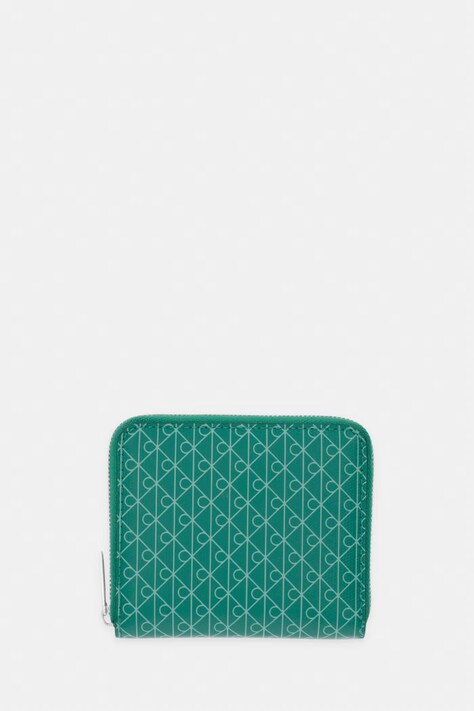 Calvin Klein portfel damski zielony LV04F1089G