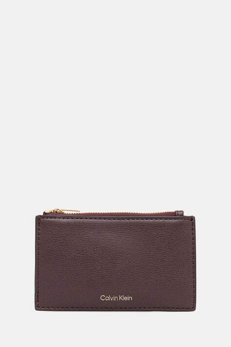 Calvin Klein portfel damski kolor fioletowy LV04F1090G