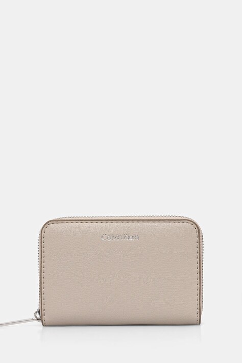 Πορτοφόλι Calvin Klein χρώμα: μπεζ, LV04F1091G