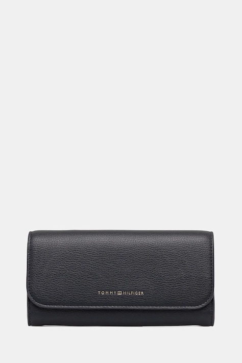 Peňaženka Tommy Hilfiger dámska, tmavomodrá farba, AW0AW17734