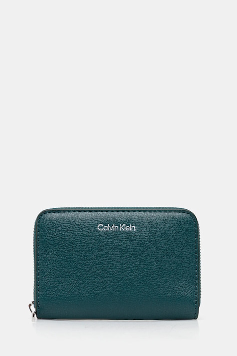 Peňaženka Tommy Hilfiger dámska, tmavomodrá farba, AW0AW17740