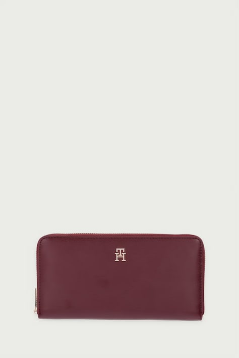 Tommy Hilfiger Peňaženka dámska z imitácie kože burgundská AW0AW17744