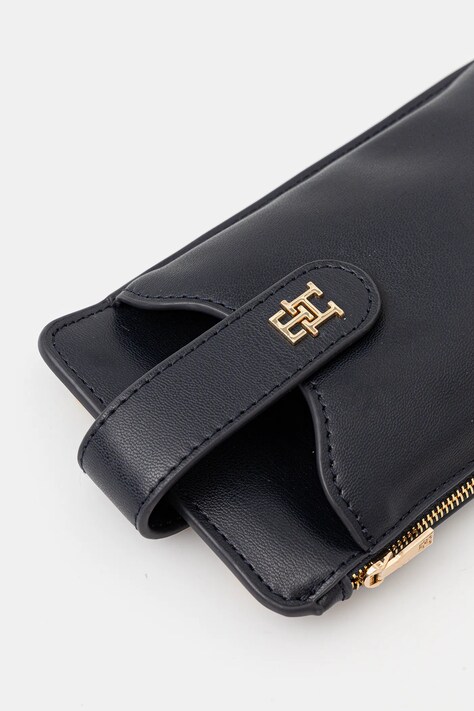 Peněženka Tommy Hilfiger dámská, tmavomodrá barva, AW0AW17751
