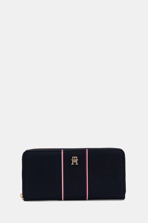 Peněženka Tommy Hilfiger dámská, tmavomodrá barva, AW0AW17954