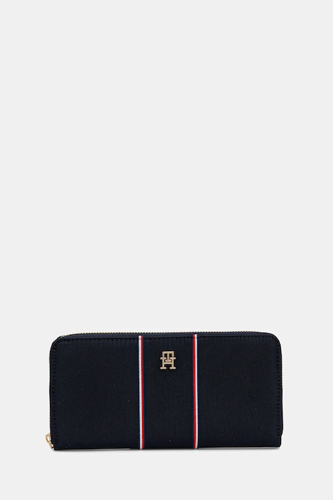 Peňaženka Tommy Hilfiger dámska, tmavomodrá farba, AW0AW17954