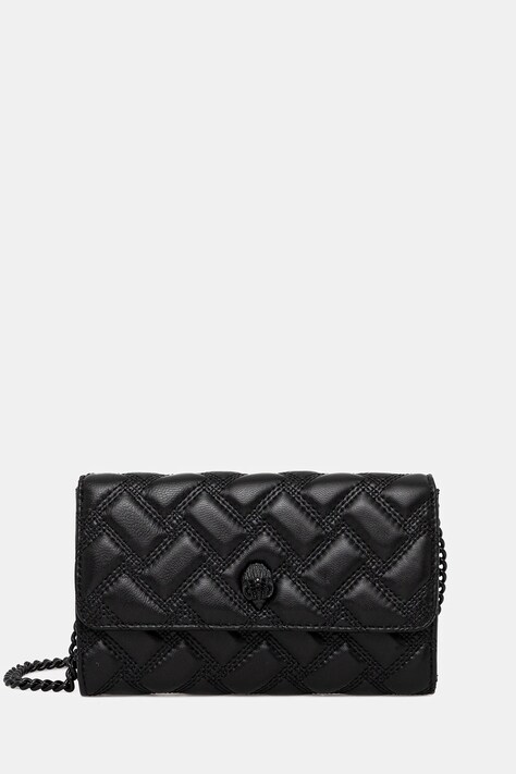 Kurt Geiger London kopertówka skórzana Kensington damska kolor czarny 0648400109