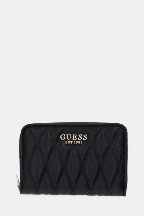 Πορτοφόλι Guess VALLA χρώμα: μαύρο, SWQG81 22140