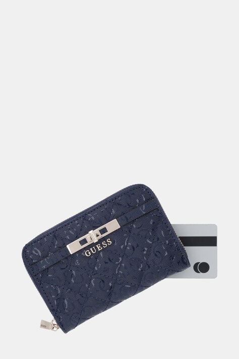 Guess portfel IDRA damski kolor granatowy SWGG81 57140