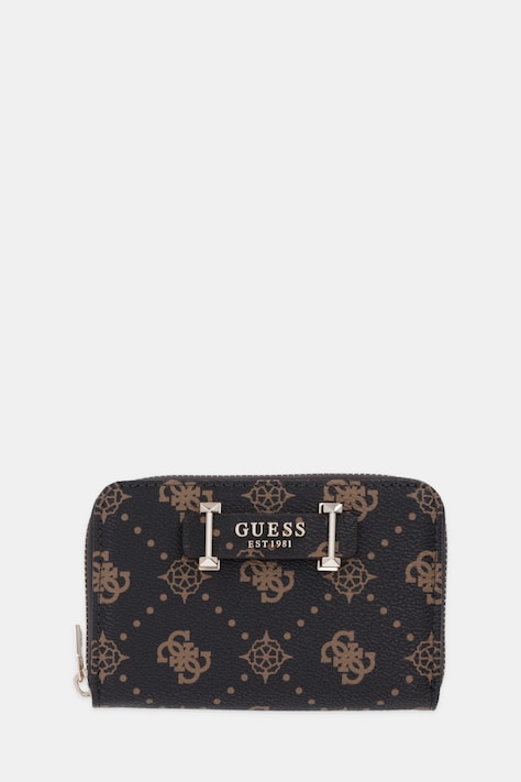 Guess portfel SILIA damski kolor brązowy SWGP98 90140