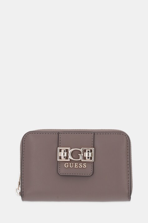 Guess portfel JANE damski kolor brązowy SWVG98 91140