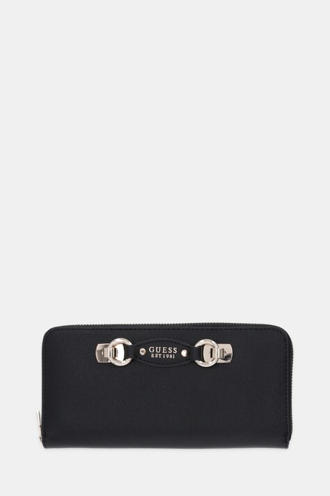Πορτοφόλι Guess MIMINA χρώμα: μαύρο, SWBG80 15146