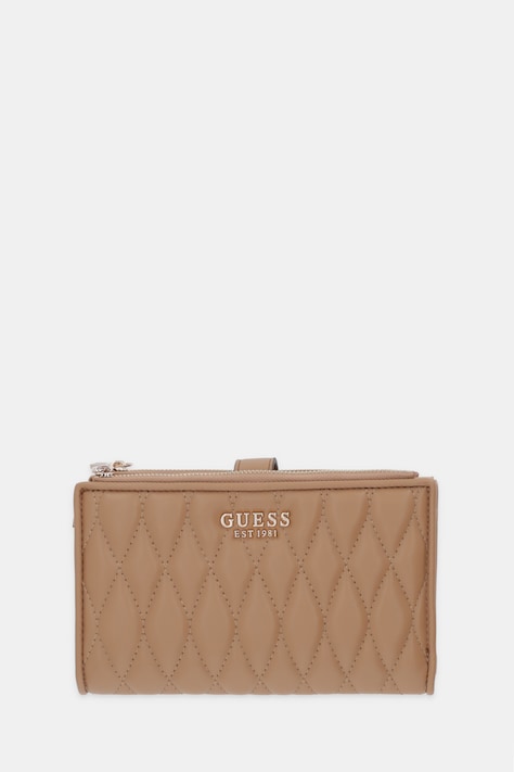 Peňaženka Guess VALLA dámska, hnedá farba, SWQG81 22157