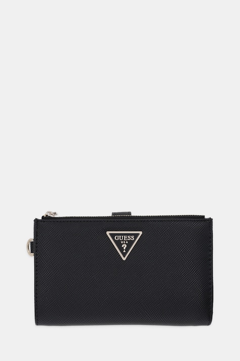 Peňaženka Guess LAUREL dámska, čierna farba, SWZG74 59157