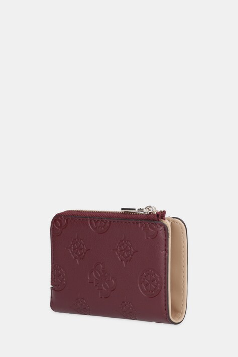 Guess portfel LAUREL damski kolor bordowy SWPD74 59156