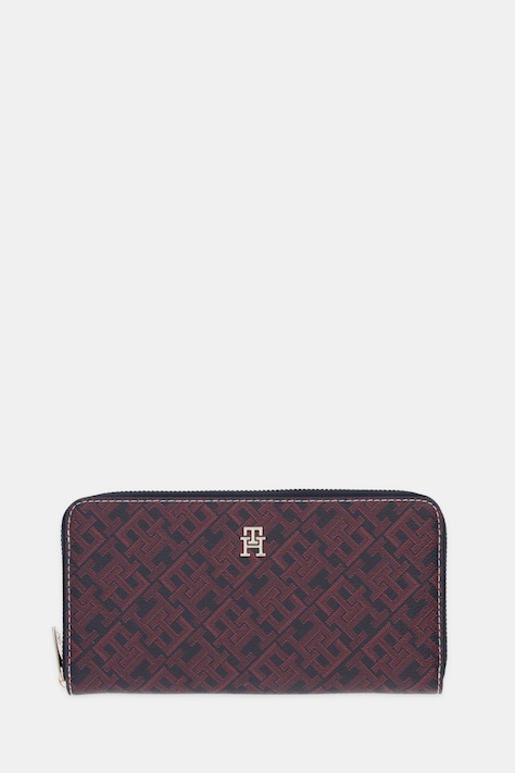 Peňaženka Tommy Hilfiger dámska, tmavomodrá farba, AW0AW18021
