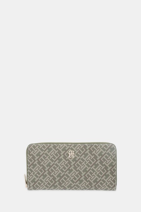 Tommy Hilfiger portfel damski kolor zielony AW0AW18021