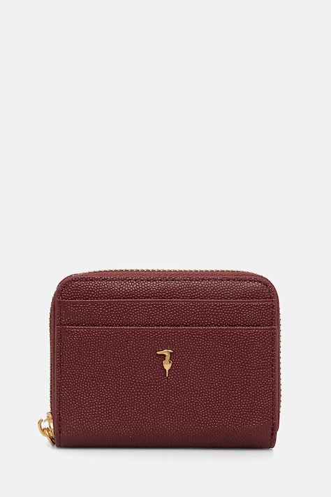 Kožená peňaženka Trussardi bordová farba, I041E000072N