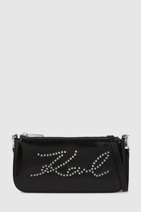 Τσάντα Karl Lagerfeld χρώμα: μαύρο, A4W32043