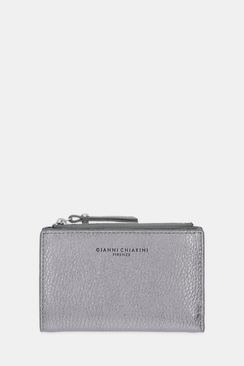 Кожаный кошелек Gianni Chiarini цвет серебрянный PF.6003.GRN.LM