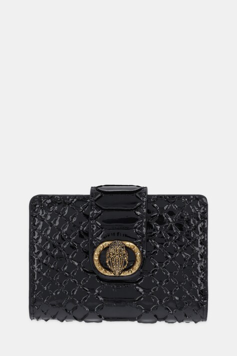 Kurt Geiger London portfel skórzany CHELSEA damski kolor czarny 3596400719