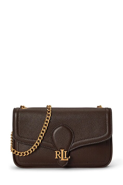 Lauren Ralph Lauren Portfel damski skórzany brązowy 432977374