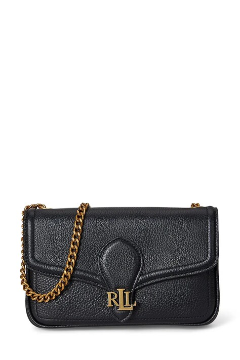 Δερμάτινο πορτοφόλι Lauren Ralph Lauren χρώμα: μαύρο, 432977374