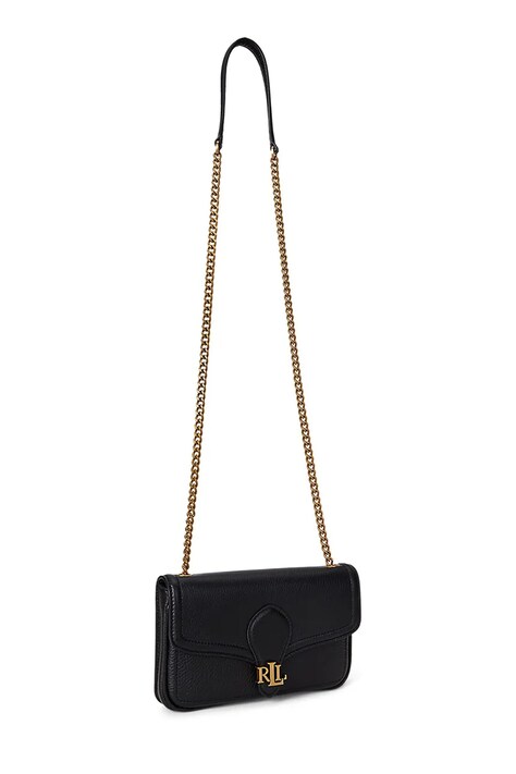 Lauren Ralph Lauren гаманець жіночий шкіряний — AW25-PFD0E4, чорний — фото 2