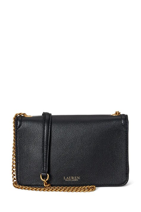 Lauren Ralph Lauren гаманець жіночий шкіряний — AW25-PFD0E4, чорний — фото 3