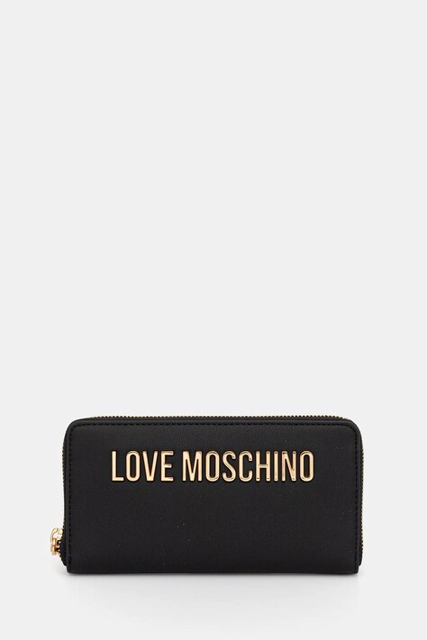 Peňaženka Love Moschino dámska, čierna farba, JC5611PP0NKD0000