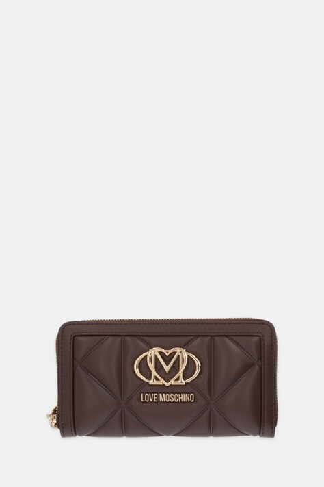 Love Moschino portfel damski kolor brązowy JC5644PP0NLC0313