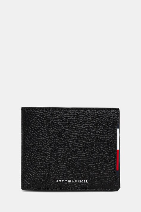 Tommy Hilfiger portofel de piele bărbați, culoarea negru, AM0AM13515