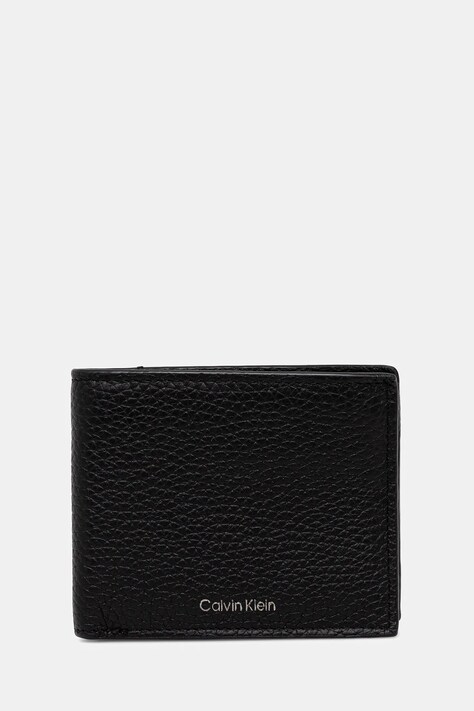 Calvin Klein portofel de piele culoarea negru, LV04D1028G