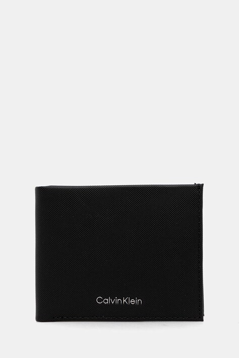 Кожаный кошелек Calvin Klein цвет чёрный LV04D1043G