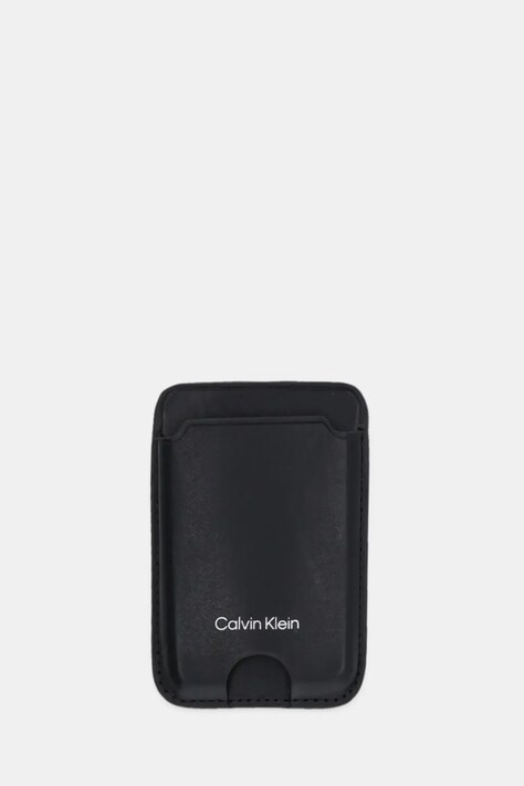 Шкіряний чохол на банківські карти Calvin Klein колір чорний LV04F1070G