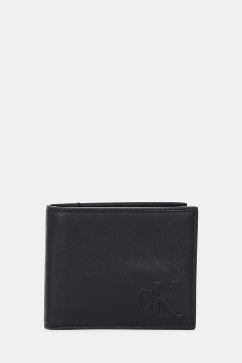Calvin Klein portfel skórzany męski kolor czarny LV04G1071G