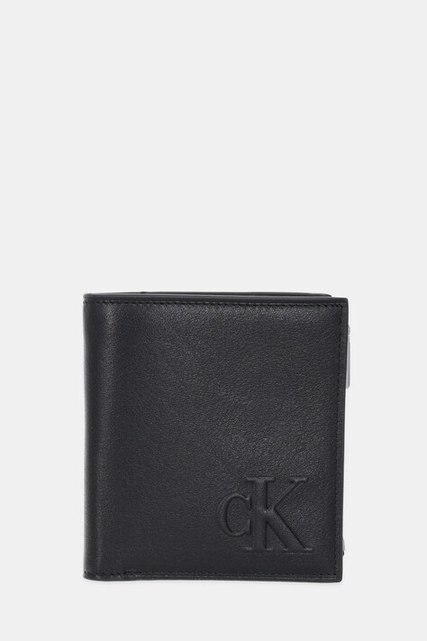 Calvin Klein portfel skórzany męski kolor czarny LV04G1074G