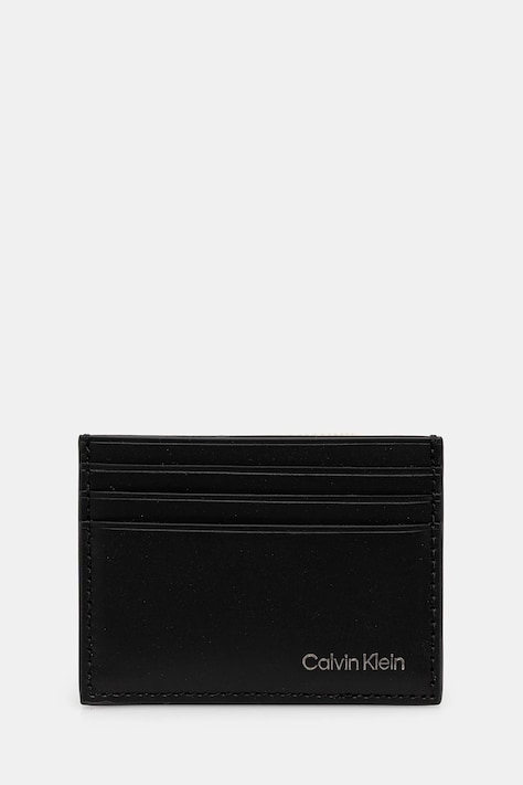 Calvin Klein portacarte in pelle colore nero LV04D1104G
